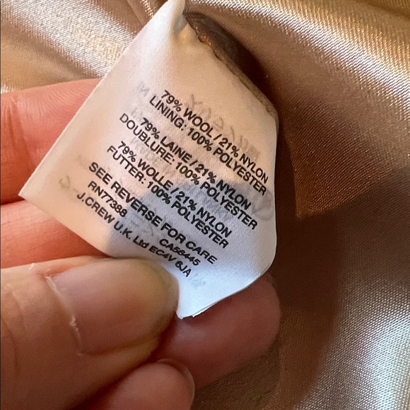 J. Crew Women's Vibrant Red stadium cloth coat - Picture 3 of 5